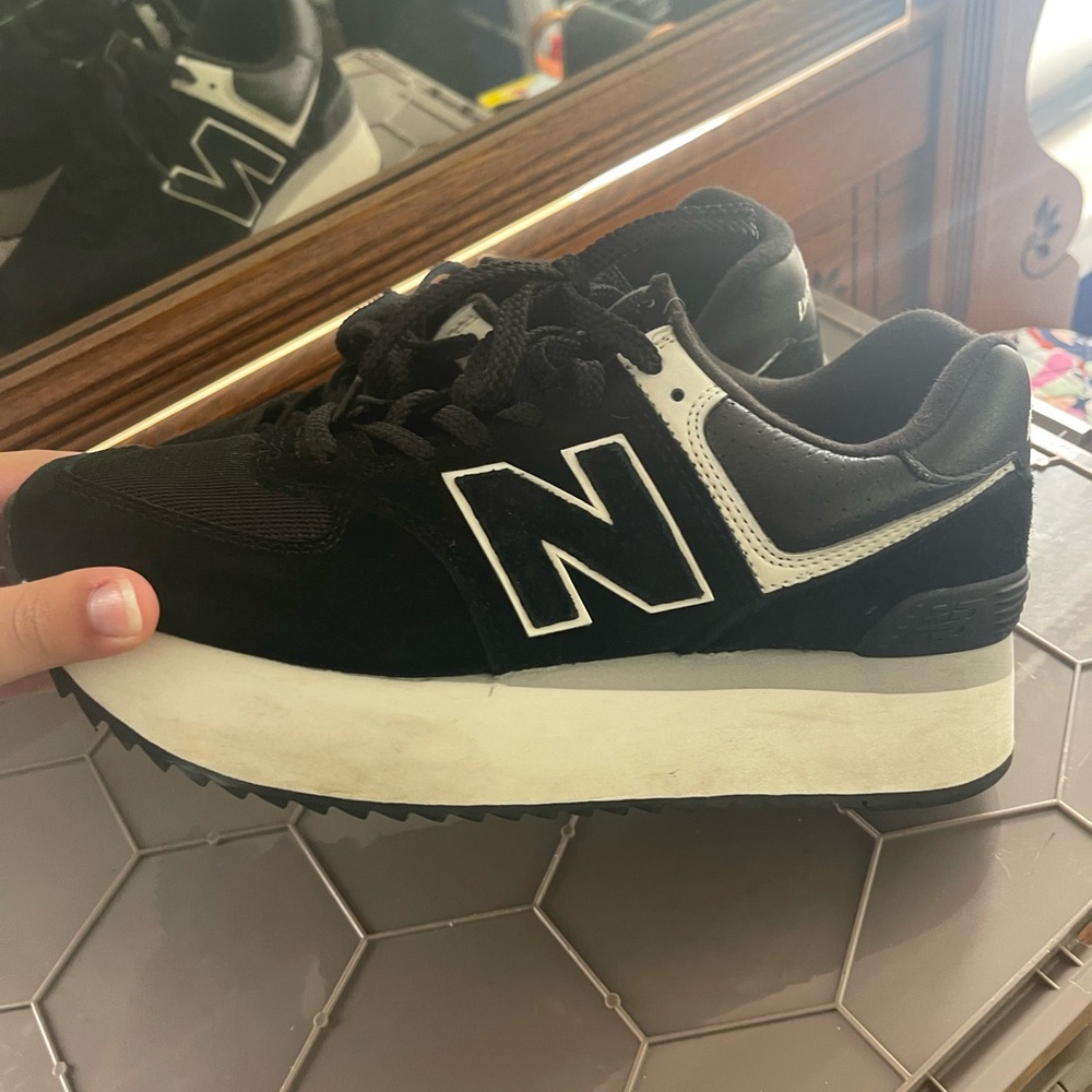 New Balance Black and White Sneakers